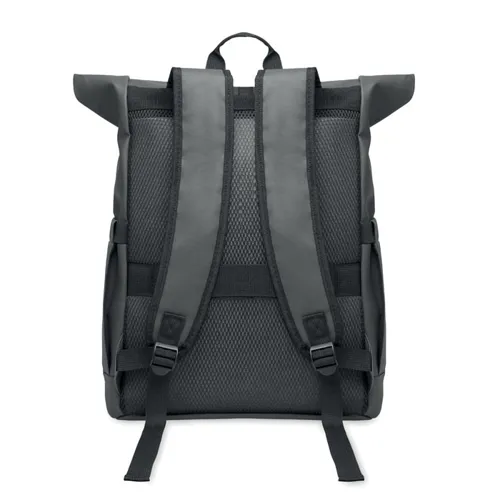 BANGKOK ROLL Rolltop laptop hátizsák 600D sötét szürke 