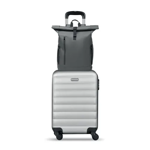 BANGKOK ROLL Rolltop laptop hátizsák 600D sötét szürke 