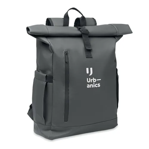 BANGKOK ROLL Rolltop laptop hátizsák 600D sötét szürke 