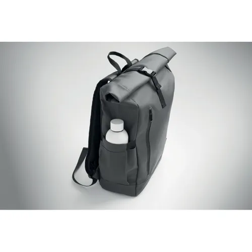 BANGKOK ROLL Rolltop laptop hátizsák 600D sötét szürke 
