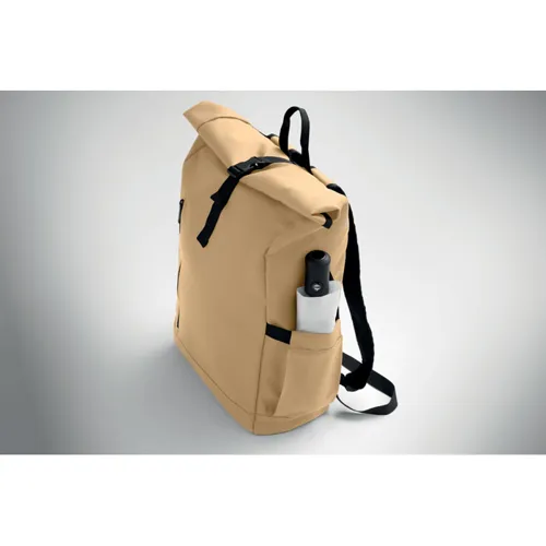 BANGKOK ROLL Rolltop laptop hátizsák 600D Zöld 