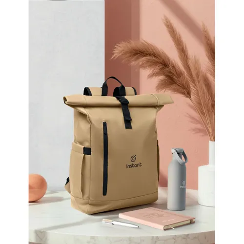 BANGKOK ROLL Rolltop laptop hátizsák 600D Zöld 