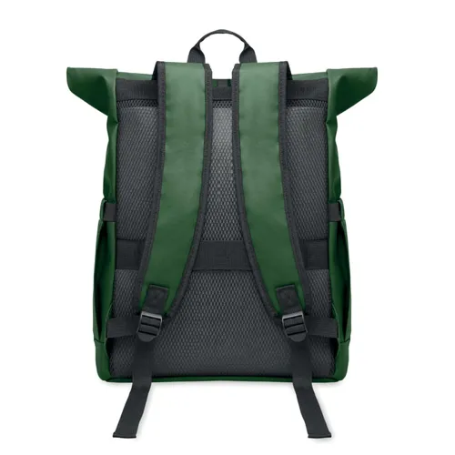 BANGKOK ROLL Rolltop laptop hátizsák 600D sötétzöld 