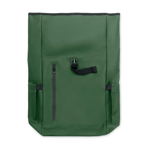 BANGKOK ROLL Rolltop laptop hátizsák 600D sötétzöld 
