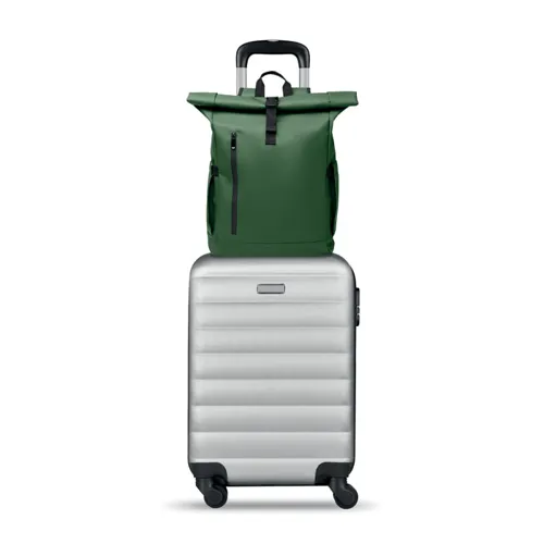 BANGKOK ROLL Rolltop laptop hátizsák 600D sötétzöld 