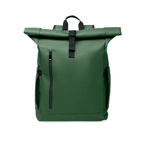 BANGKOK ROLL Rolltop laptop hátizsák 600D sötétzöld 