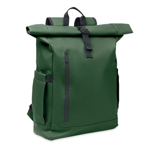 BANGKOK ROLL Rolltop laptop hátizsák 600D sötétzöld 