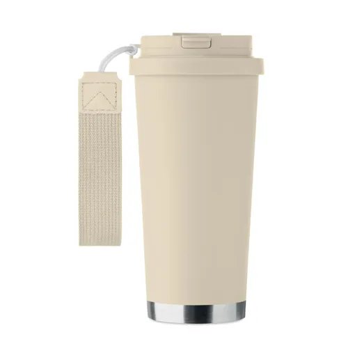 TOPAZ LARGE Duplafalú pohár 500 ml bézs 