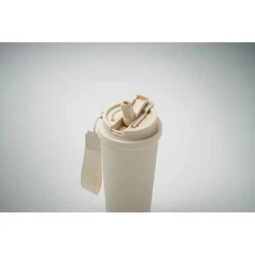 TOPAZ LARGE Duplafalú pohár 500 ml bézs 