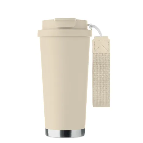 TOPAZ LARGE Duplafalú pohár 500 ml bézs 