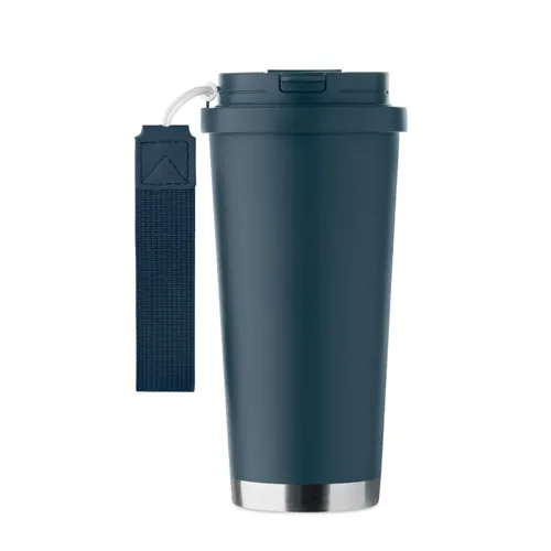 TOPAZ LARGE Duplafalú pohár 500 ml sötétkék 