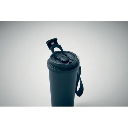 TOPAZ LARGE Duplafalú pohár 500 ml sötétkék 