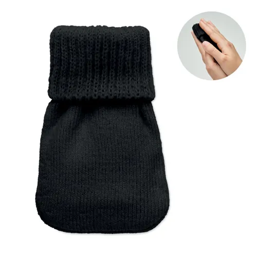 WARMMUFF Kötött poliészter kézmelegítő Fekete 