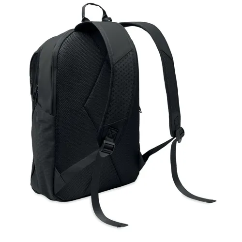 KOROVIN 15 col puha PU laptop hátizsák Fekete 