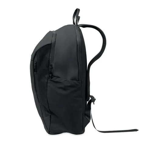 KOROVIN 15 col puha PU laptop hátizsák Fekete 