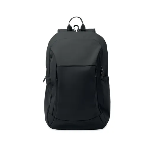 KOROVIN 15 col puha PU laptop hátizsák Fekete 