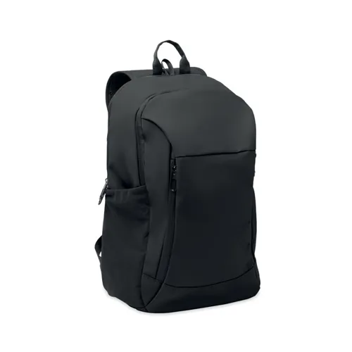 KOROVIN 15 col puha PU laptop hátizsák Fekete 