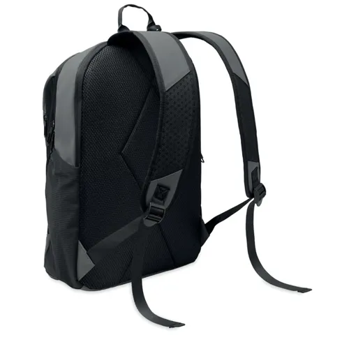 KOROVIN 15 col puha PU laptop hátizsák sötét szürke 