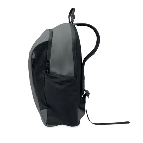 KOROVIN 15 col puha PU laptop hátizsák sötét szürke 