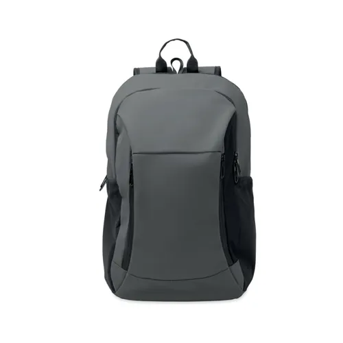 KOROVIN 15 col puha PU laptop hátizsák sötét szürke 