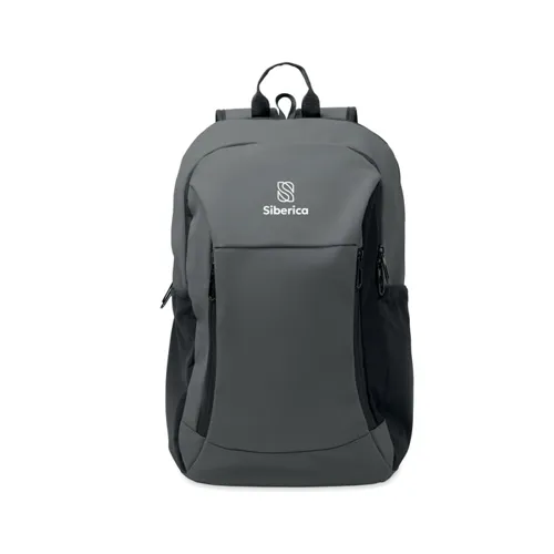 KOROVIN 15 col puha PU laptop hátizsák sötét szürke 
