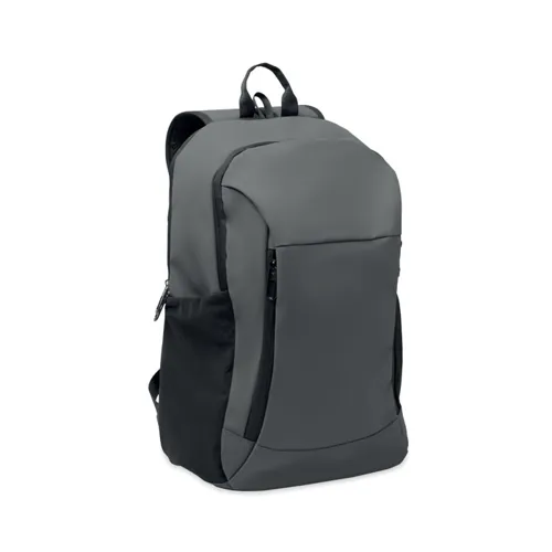KOROVIN 15 col puha PU laptop hátizsák sötét szürke 