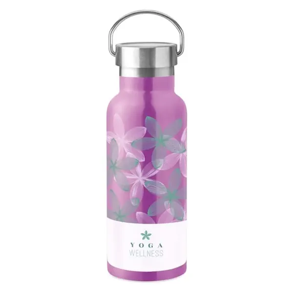 500 ml-es, egyedi Pantone színű, duplafalú rozsdamentes acél palack.  