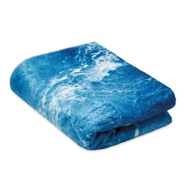 4C, 350 g/m² RPET-pamut strandtörölköző.  