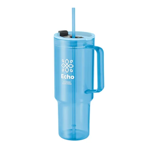 MUGORA RPET pohár 1200 ml Atlatszo vilagoskek 