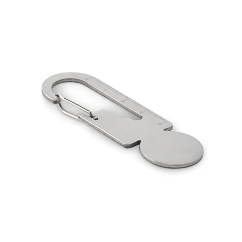 MULTIKEY Multifunkciós érmés kulcstartó ezüst 