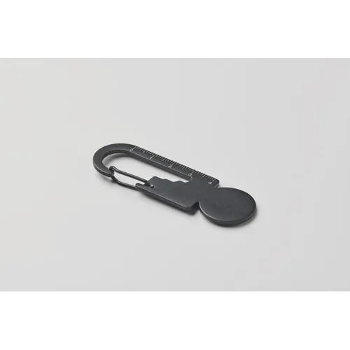 MULTIKEY Multifunkciós érmés kulcstartó Fekete 