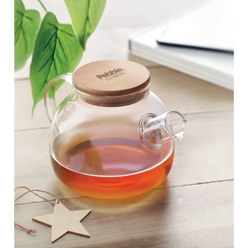 MUNNAR Hőálló üveg teás kancsó 850ml Áttetsző 