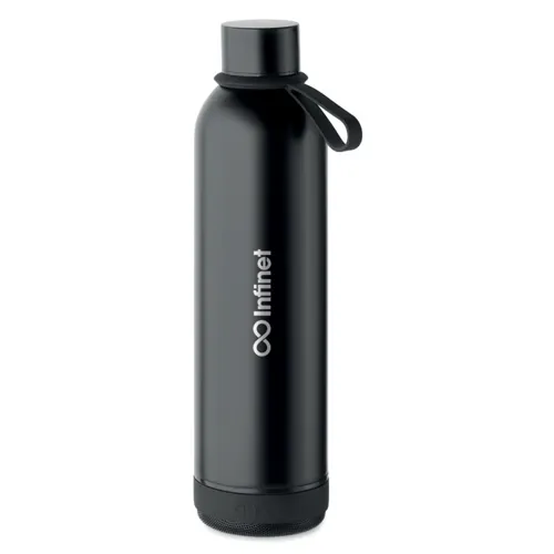 MUSEY Duplafalú palack 500 ml Fekete 