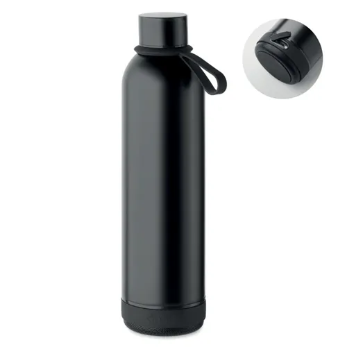 MUSEY Duplafalú palack 500 ml Fekete 