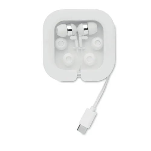 MUSISOFT C USB-C csatlakozós fülhallgató. Fehér 