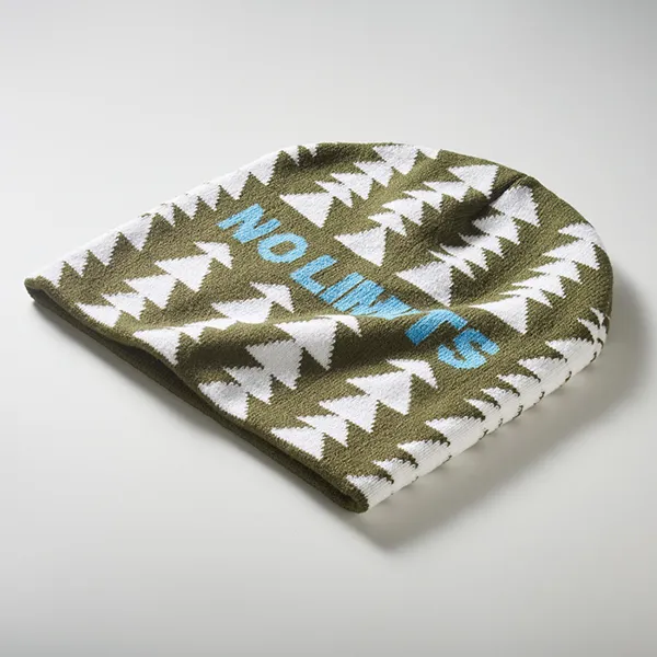Egyedi mintás, RPET jacquard kötött sapka.  
