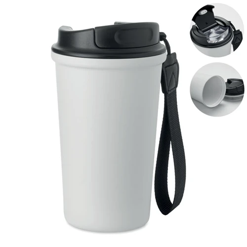 NAKANO Újrahaszn. acél pohár 400ml Fehér 