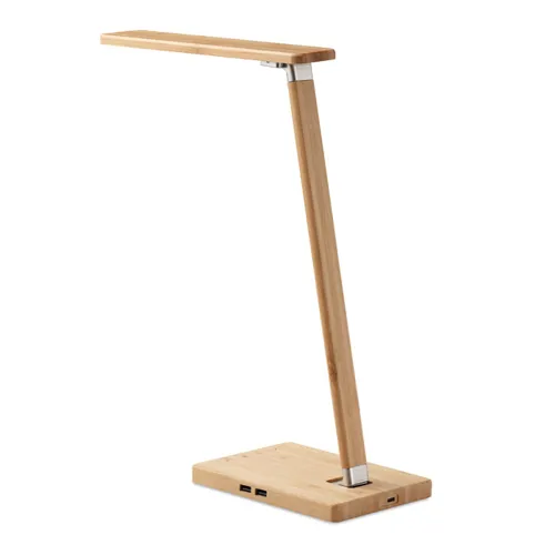 NEAT LIGHT Asztali lámpa és töltő, 10W Fa 