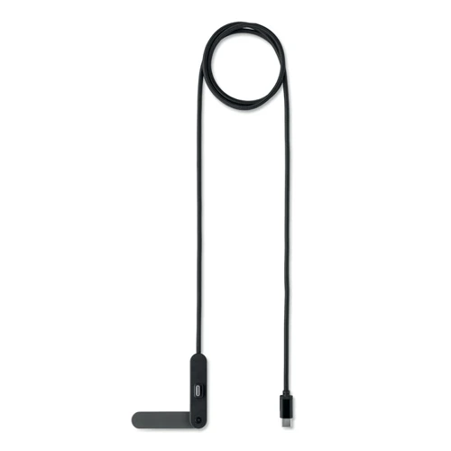 NIFTY 60W USB-C kábel/telefonállvány Fekete 