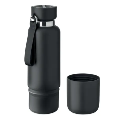 NOEKA Duplafalú palack 500 ml Fekete 