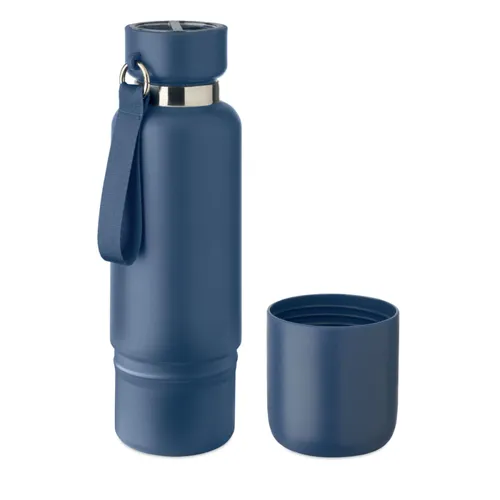 NOEKA Duplafalú palack 500 ml sötétkék 
