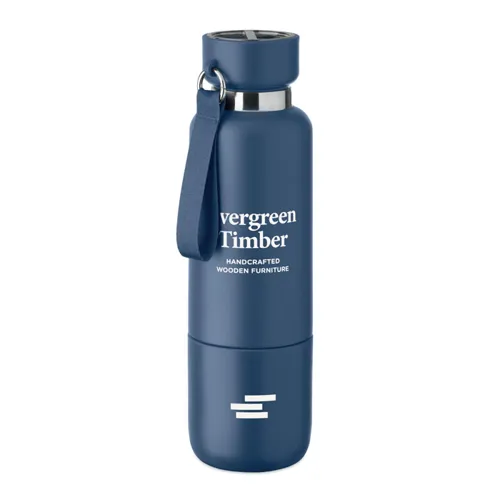 NOEKA Duplafalú palack 500 ml sötétkék 