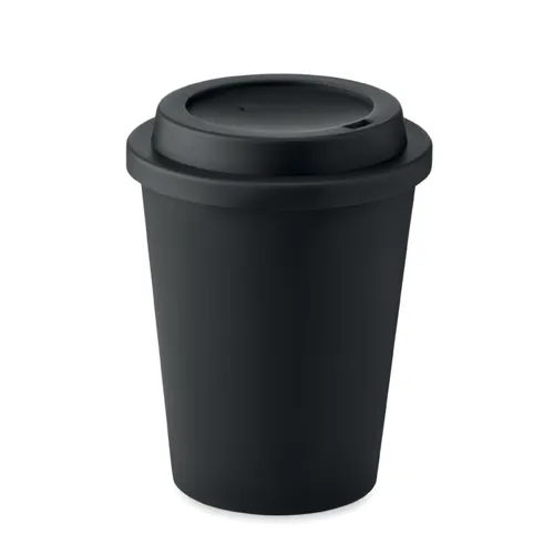 NOLA Duplafalú PP pohár 300 ml Fekete 