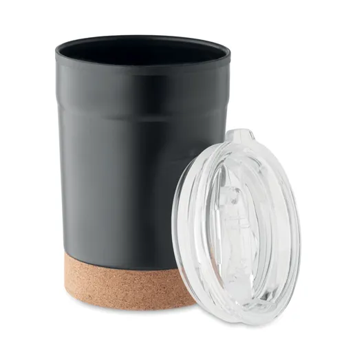 NOMU Duplafalú pohár 300 ml Fekete 