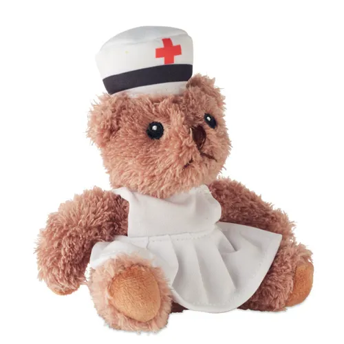 NURSE Plüss mackó nővér Fehér 