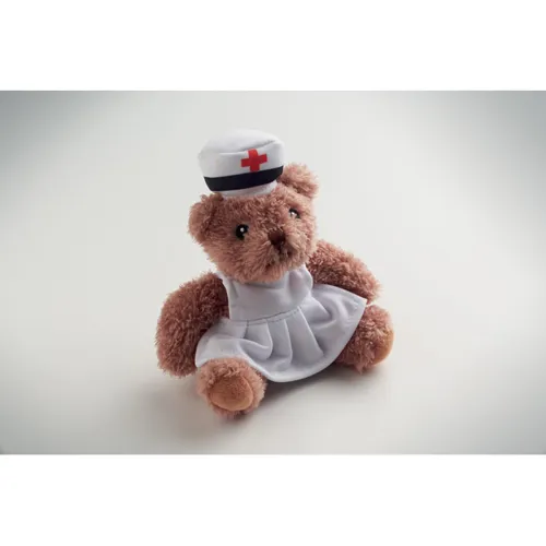 NURSE Plüss mackó nővér Fehér 