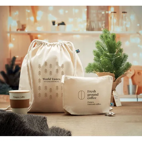 OSOLE COS Fairtrade kozmetikai táska Bézs 
