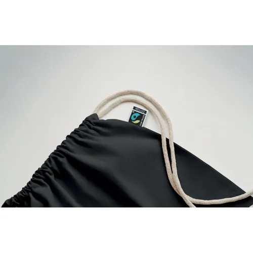 OSOLE DRAW COLOUR Fairtrade zsinóros táska 180 g Fekete 