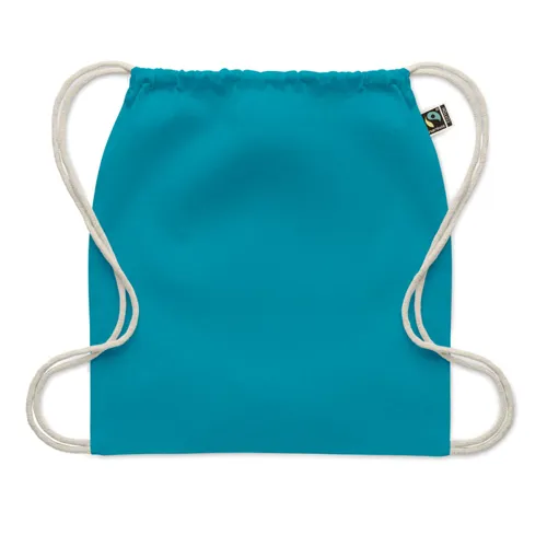 OSOLE DRAW COLOUR Fairtrade zsinóros táska 180 g Türkiz 