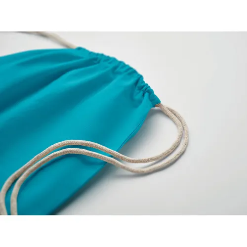 OSOLE DRAW COLOUR Fairtrade zsinóros táska 180 g Türkiz 